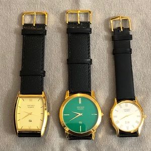 Lot of 3 Seiko Men’s Watches